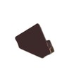Embouts pour profilé d'angle PVC 15x15 - 2 pcs, noir