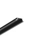 Profilé alu 2m GROOVE10.V2 A1C/U - Noir anodisé, encastré, rail LED