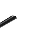 Profilé alu 2m GROOVE10.V2 A1C/U - Noir anodisé, encastré, rail LED