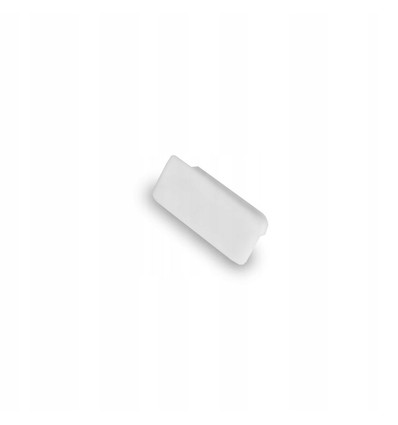 Embouts pour profilé PVC 16x7 - 2 pcs, blanc