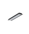 Profilé alu 2m GROOVE10.V2 A1C/U - Noir anodisé, encastré, rail LED