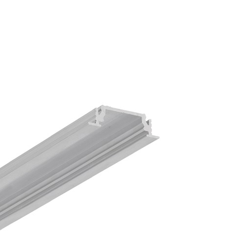 Profilé en aluminium 1m GROOVE14 EE7F/TY - Aluminium brut, encastré, rail LED