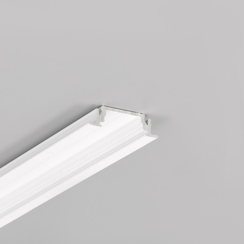 Profilé en aluminium 1m GROOVE14 EE7F/TY - Blanc laqué, encastré, rail LED
