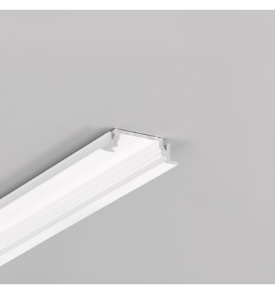 Profilé en aluminium 2m GROOVE14 EE7F/TY - Blanc laqué, encastré, rail LED