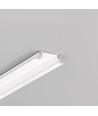 Profilé en aluminium 2m GROOVE14 EE7F/TY - Blanc laqué, encastré, rail LED