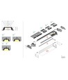 Profilé en aluminium 2m GROOVE14 EE7F/TY - Blanc laqué, encastré, rail LED