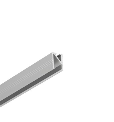 Profilé en aluminium 1m HI8 C1 - Anodisé, encastré, rail LED