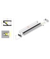 Profilé en aluminium 1m HI8 C1 - Anodisé, encastré, rail LED