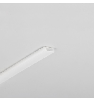 Profilé en aluminium SLASH8 1m - Blanc laiteux, encastré, rail LED