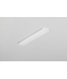 Profilé en aluminium SLASH8 1m - Blanc laiteux, encastré, rail LED