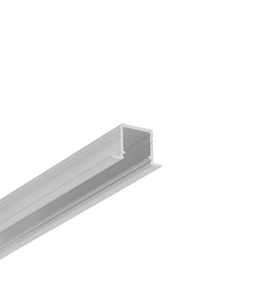 Profilé en aluminium 1m SMART-IN10 AC2/Z - Aluminium brut, encastré, rail LED