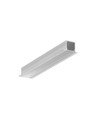 Profilé en aluminium 1m SMART-IN10 AC2/Z - Aluminium brut, encastré, rail LED