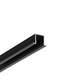 Profilé en aluminium 1m SMART-IN10 AC2/Z - Noir anodisé, encastré, rail LED