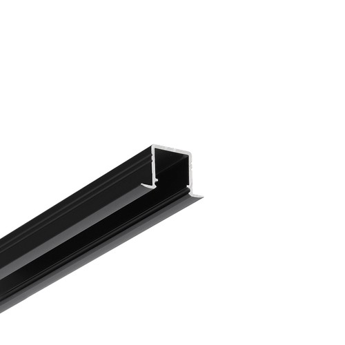 Profilé en aluminium 1m SMART-IN10 AC2/Z - Noir anodisé, encastré, rail LED