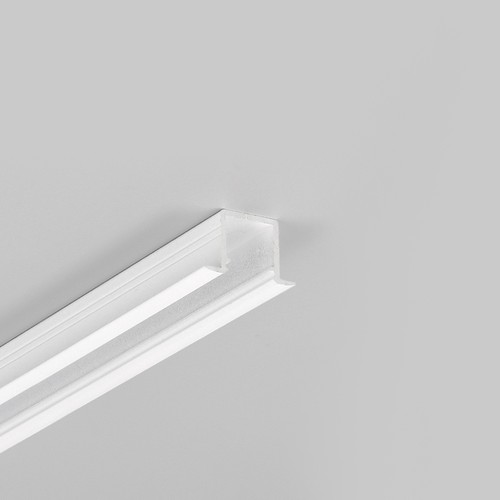Profilé en aluminium 1m SMART-IN10 AC2/Z - Blanc laqué, encastré, rail LED
