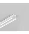 Profilé en aluminium 1m SMART-IN10 AC2/Z - Blanc laqué, encastré, rail LED