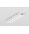 Profilé en aluminium 1m SMART-IN10 AC2/Z - Blanc laqué, encastré, rail LED