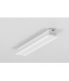 Profilé en aluminium 1m SMART-IN10 AC2/Z - Blanc laqué, encastré, rail LED