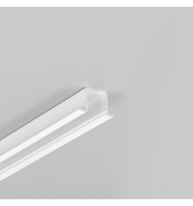 Profilé en aluminium 2m SMART-IN10 AC2/Z - Laqué blanc, encastré, rail LED
