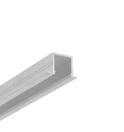 Profilé en aluminium 2m SMART-IN16 BC3/U4 - Aluminium brut, encastré, rail LED