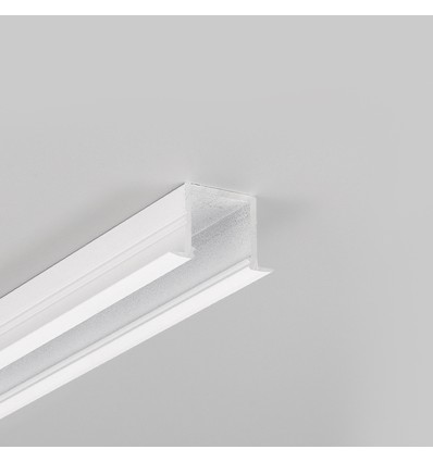 Profilé en aluminium 2m SMART-IN16 BC3/U4 - Blanc laqué, encastré, rail LED