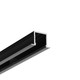 Profilé aluminium 2m SMART-IN16 BC3/U4 - Noir laqué, encastré, rail LED