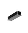 Profilé aluminium 2m SMART-IN16 BC3/U4 - Noir laqué, encastré, rail LED