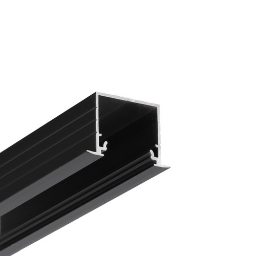 Profilé en aluminium 1m LINEA-IN20 EE7F/U7 - Anodisé noir, encastré, rail LED