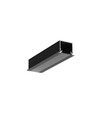 Profilé en aluminium 1m LINEA-IN20 EE7F/U7 - Anodisé noir, encastré, rail LED