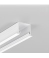 Profilé en aluminium LINEA-IN20 EE7F/U7 1m - Blanc laqué, encastré, rail LED