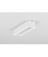 Profilé en aluminium LINEA-IN20 EE7F/U7 1m - Blanc laqué, encastré, rail LED