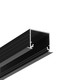 Profilé en aluminium LINEA-IN20 EE7F/U7 2m - Noir anodisé, encastré, rail LED