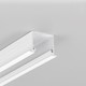 Profilé en aluminium LINEA-IN20 EE7F/U7 de 2m - Blanc laqué, encastré, rail LED