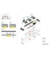 Profilé en aluminium VARIO30-06 ACDE-9/U9 2m - Anodisé, encastré, rail LED