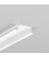 Profilé en aluminium VARIO30-06 ACDE-9/U9 de 2m - Blanc laqué, encastré, rail LED