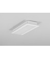 Profilé en aluminium VARIO30-06 ACDE-9/U9 de 2m - Blanc laqué, encastré, rail LED