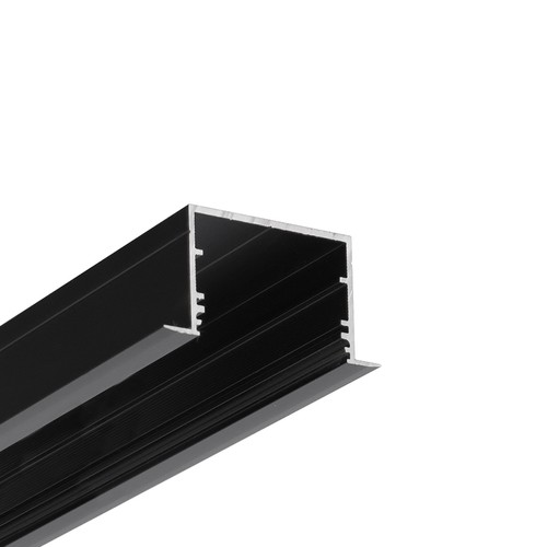 Profilé en aluminium 1m VARIO30-07 ACDE-9/U9 - Noir anodisé, encastré, rail LED