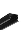 Profilé en aluminium 1m VARIO30-07 ACDE-9/U9 - Noir anodisé, encastré, rail LED