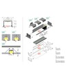 Profilé en aluminium 1m VARIO30-07 ACDE-9/U9 - Noir anodisé, encastré, rail LED