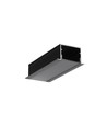 Profilé en aluminium 1m VARIO30-07 ACDE-9/U9 - Noir anodisé, encastré, rail LED