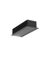 Profilé en aluminium 1m VARIO30-07 ACDE-9/U9 - Noir anodisé, encastré, rail LED