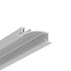 Profilé en aluminium 1m FLAT8 H/UX - Aluminium brut, encastré, rail LED