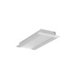 Profilé en aluminium 1m FLAT8 H/UX - Aluminium brut, encastré, rail LED