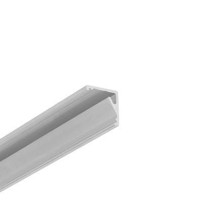 Profilé en aluminium 1m CABI12 E - Aluminium brut, angle, rail LED