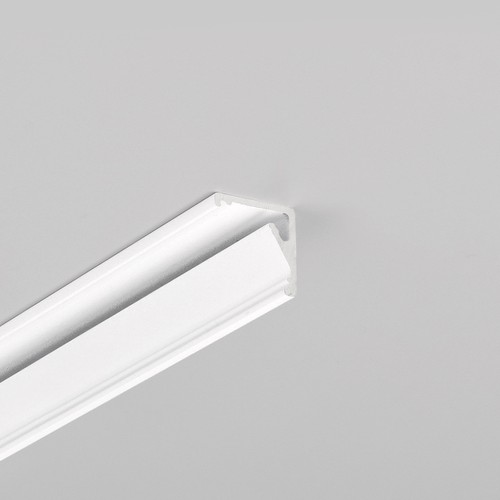Profilé en aluminium 1m CABI12 E - Blanc laqué, angle, rail LED