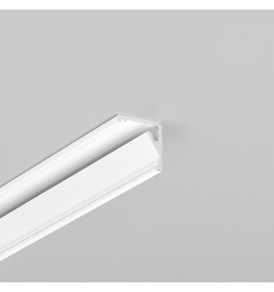 Profilé en aluminium 1m CABI12 E - Blanc laqué, angle, rail LED
