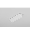 Profilé en aluminium 1m CABI12 E - Blanc laqué, angle, rail LED