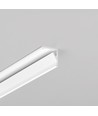 Profilé en aluminium CABI12 E 2m - Blanc laqué, angle, rail LED