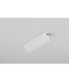 Profilé en aluminium CABI12 E 2m - Blanc laqué, angle, rail LED