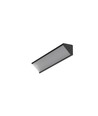 Profilé en aluminium 2m CABI12 E - Noir anodisé, angle, rail LED